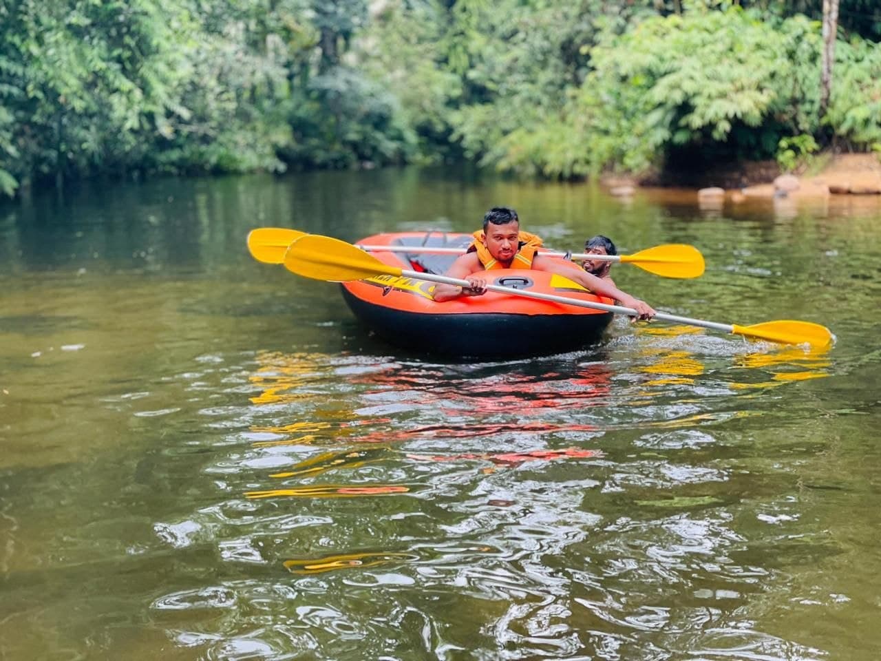Rubber Boat Fun on the River
